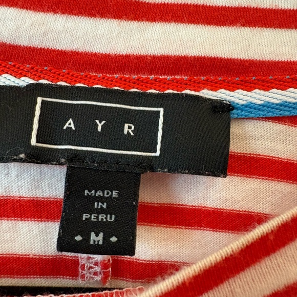 AYR Bundle - Red Stripe and Pink Stripe Long Sleeve Tees - Size Medium - Picture 3 of 7